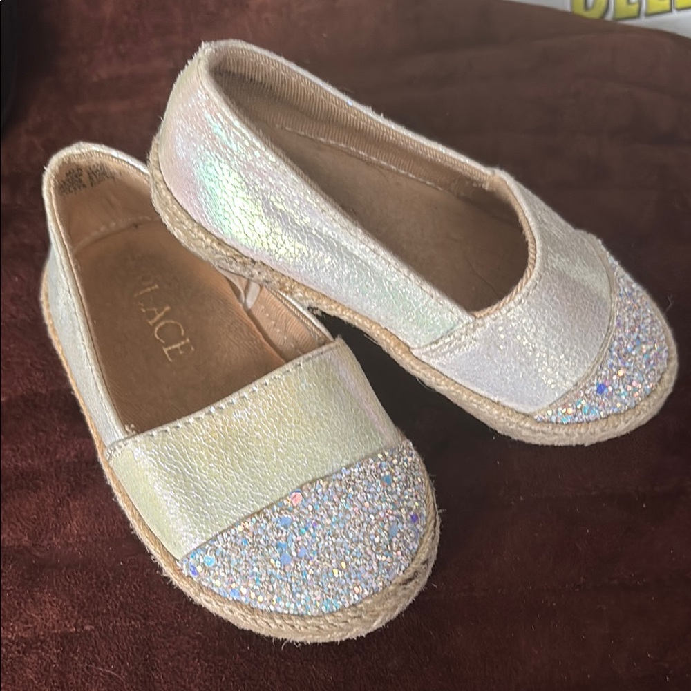 The Children's Place Cream and Tan Dress Shoes Elegant Slip-On